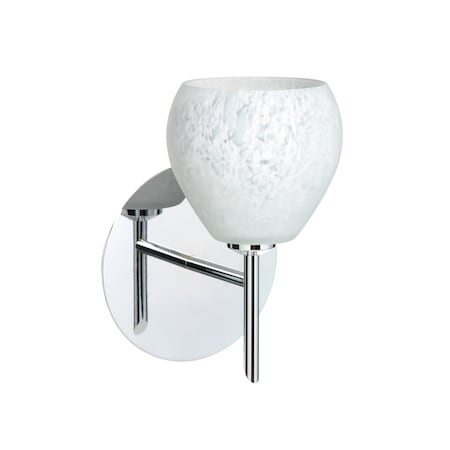 Besa Lighting Tay Tay Mini Sconce, Carrera, Chrome Finish, 1x5W LED 1SW-560519-LED-CR